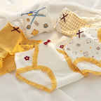 5-Pack Cotton Panties for Women - Plus Size Cute Soft Briefs Sexy Lingerie